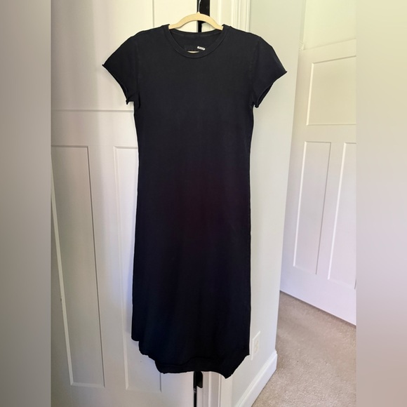 Frank & Eileen HARPER Perfect Tee Maxi Dress Short Sleeve T-Shirt British Navy - Picture 2 of 4
